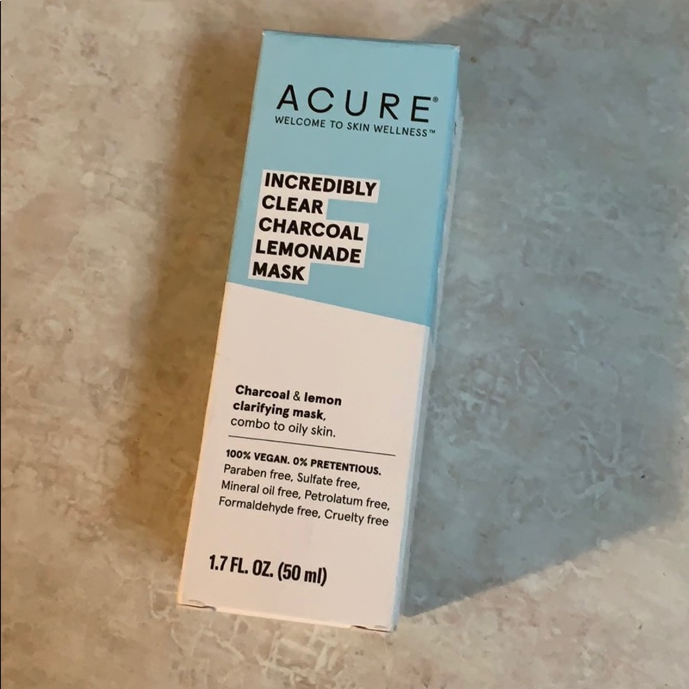 ACURE lemonade charcoal mask